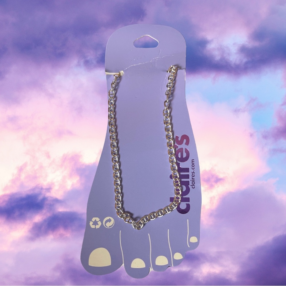Silver anklet